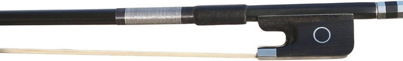 ARCRAW Carbon Fiber Cello Bow 4/4 Full Size Natural Horsehair for Teacher Student Professional Carbon Bow (Ebony Frog) - Image 2